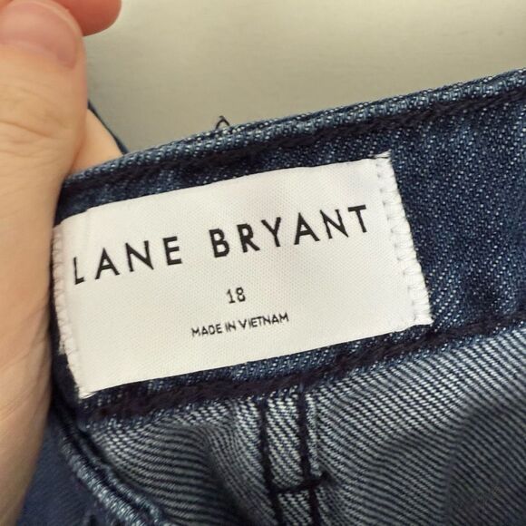Lane Bryant Women’s 18 Blue Denim Wide Leg Jeans New - Picture 2 of 7